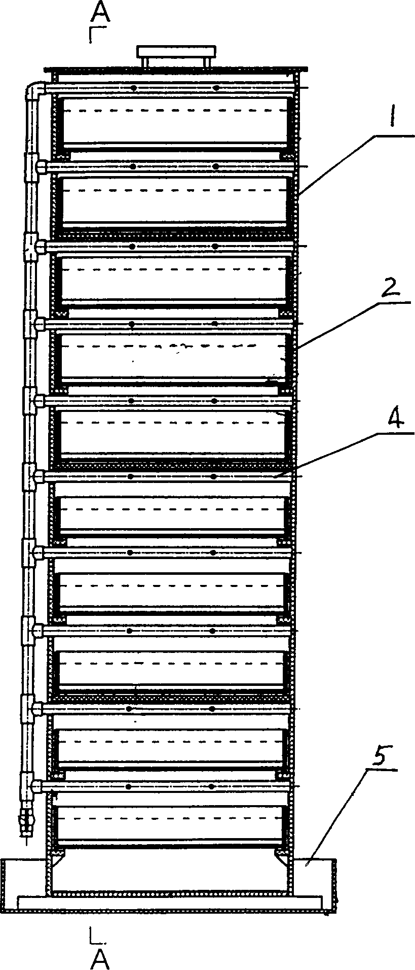 Multi-layer drawer-style culturing device for bottom fauna