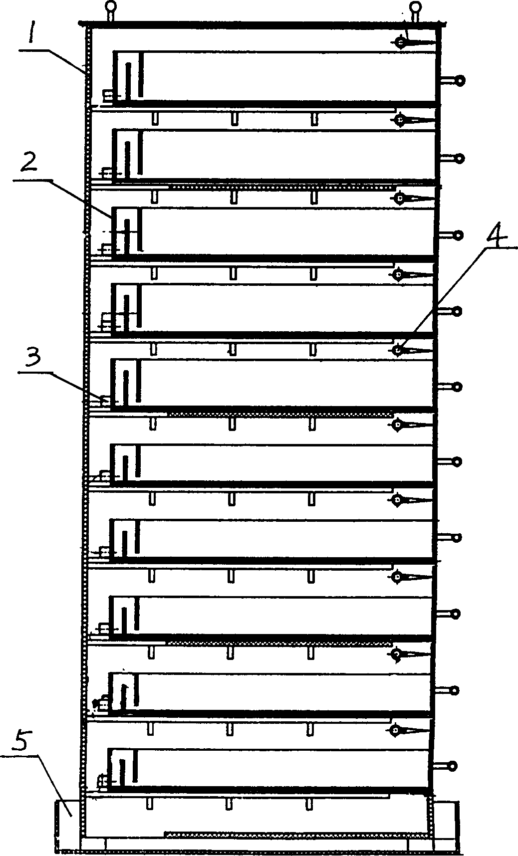 Multi-layer drawer-style culturing device for bottom fauna
