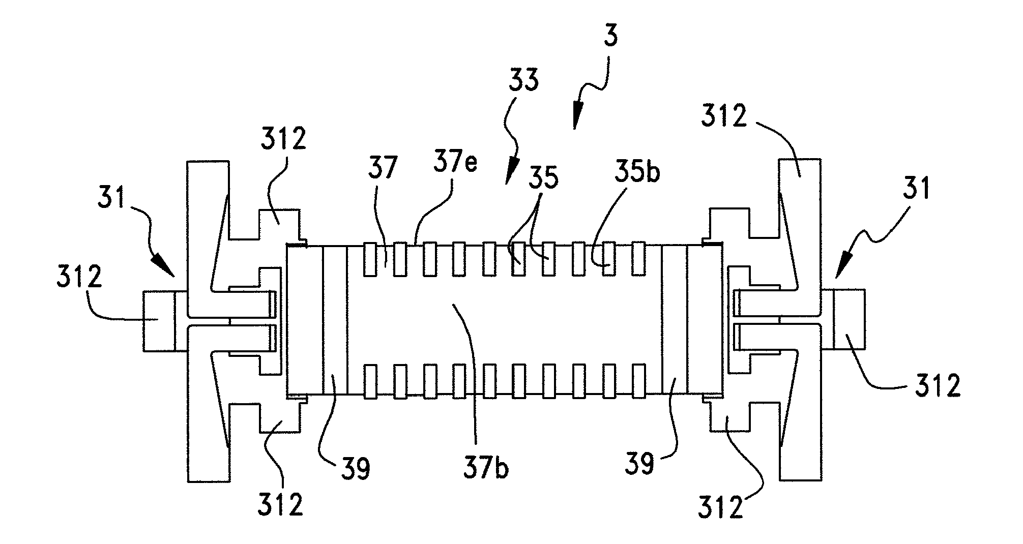 Elastic-cushioned capacitively-coupled connector