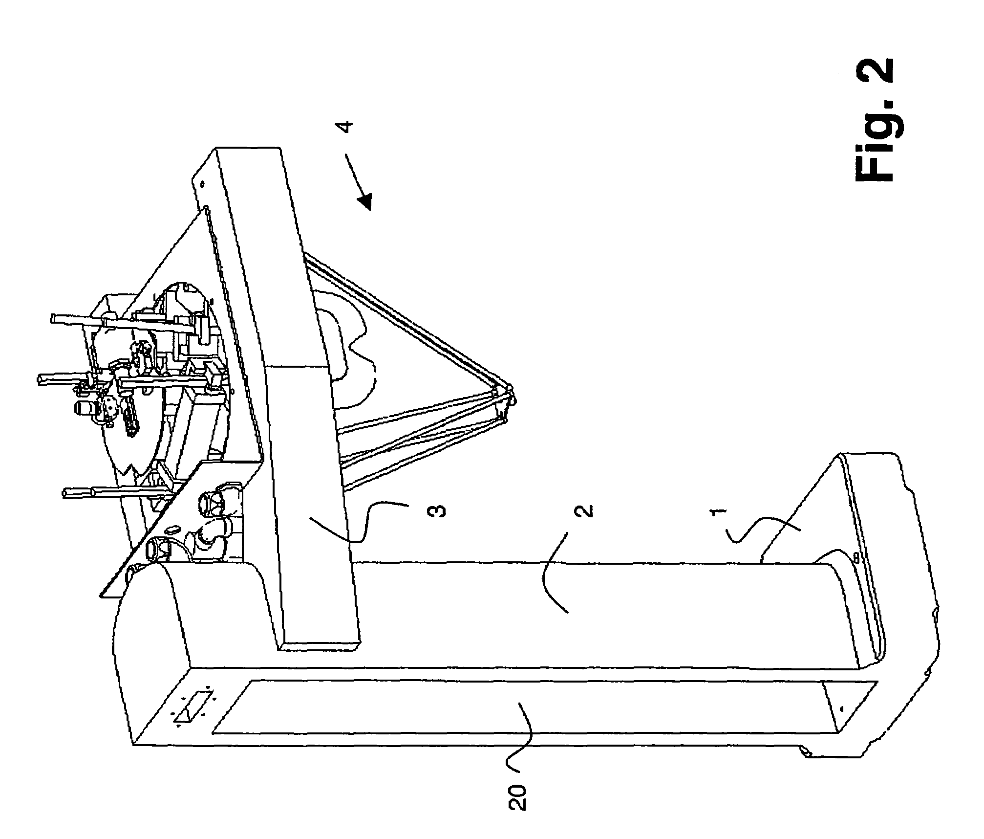 Device for carrying and fastening a robot