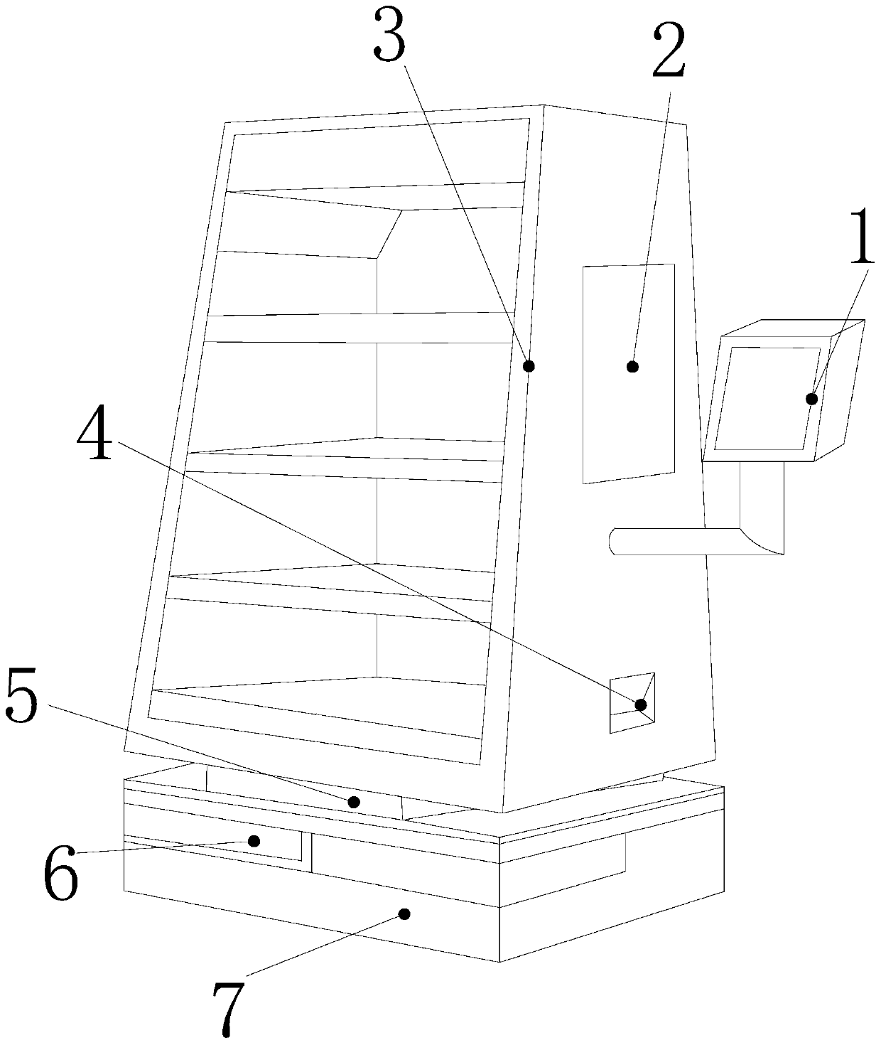 Intelligent management system for step-by-step settlement of recursively racking plates in campus canteen