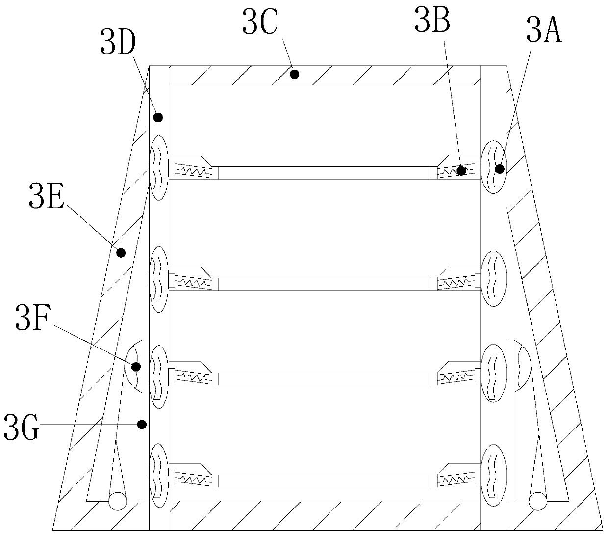 Intelligent management system for step-by-step settlement of recursively racking plates in campus canteen