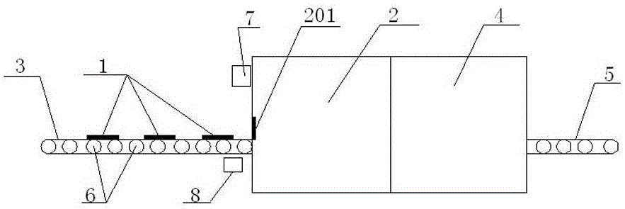 Glass shape detection device based on photodetector array