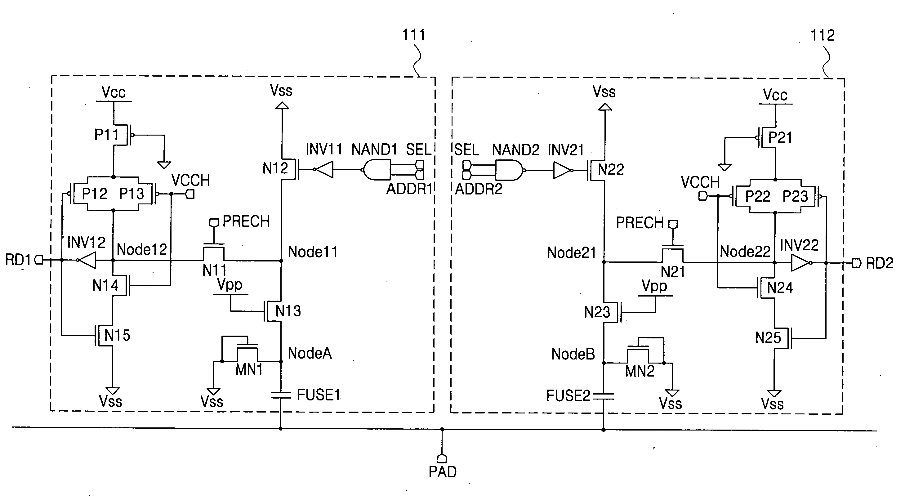 Semiconductor devices the include a fuse part including an antifuse and protection circuit