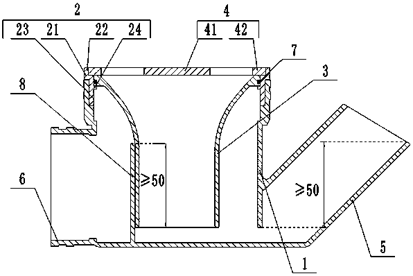 Clapboard-type integration floor drain