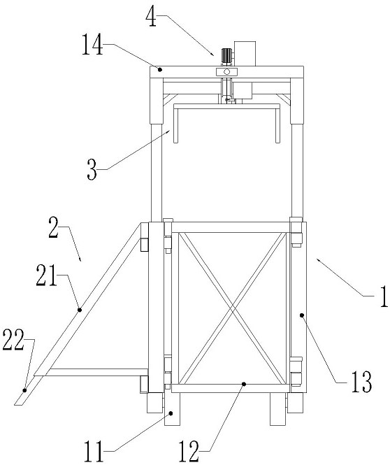 Equipment and method for carrying and in-place installation of vertical battens of a building infilled wall
