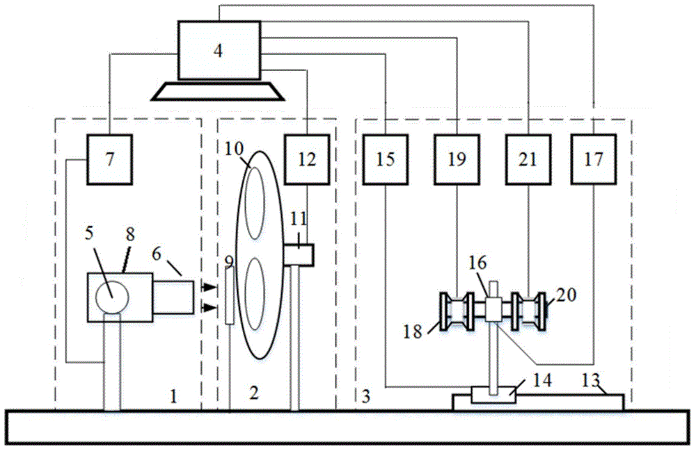 Photocatalytic photoelectrochemical comprehensive test system and method based on light regulation