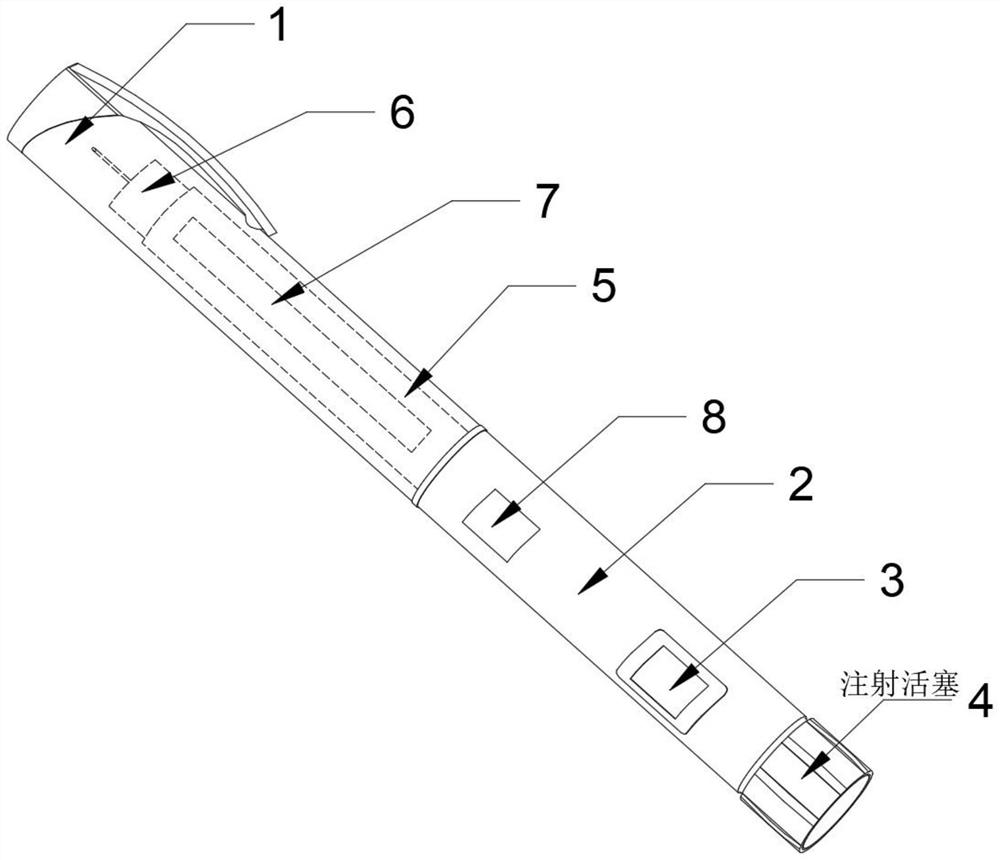 Pen holding type intelligent precise injector and injection method thereof