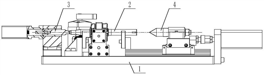 Clamping fixture for milling key grooves in two ends of crankshaft