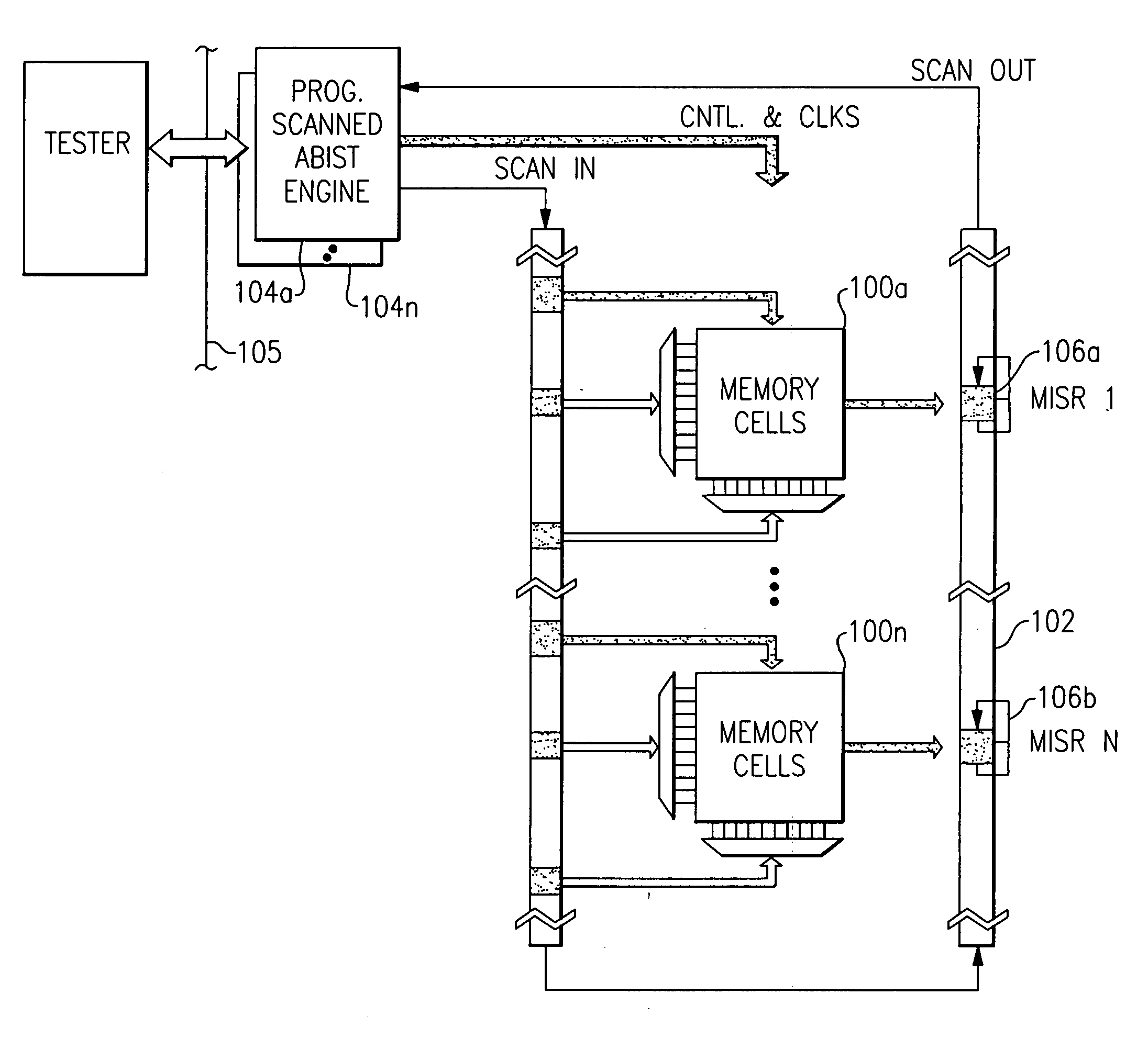 Array self repair using built-in self test techniques