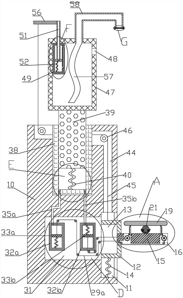 A touch-free hand washing booster device for outpatient department and its use method