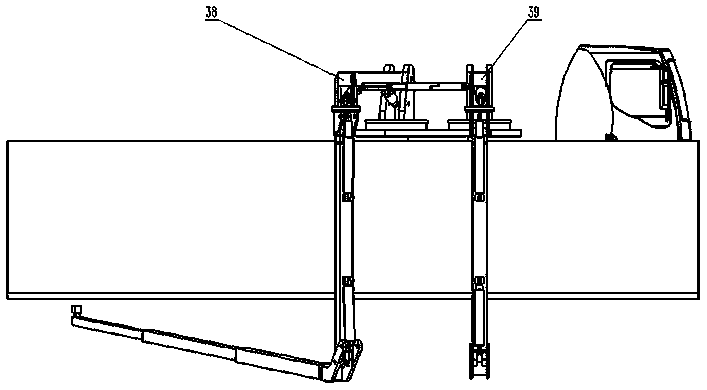 Control method of folding arm type dual-arm bridge detecting vehicle