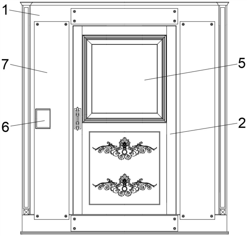 A sound insulation door structure for noise control