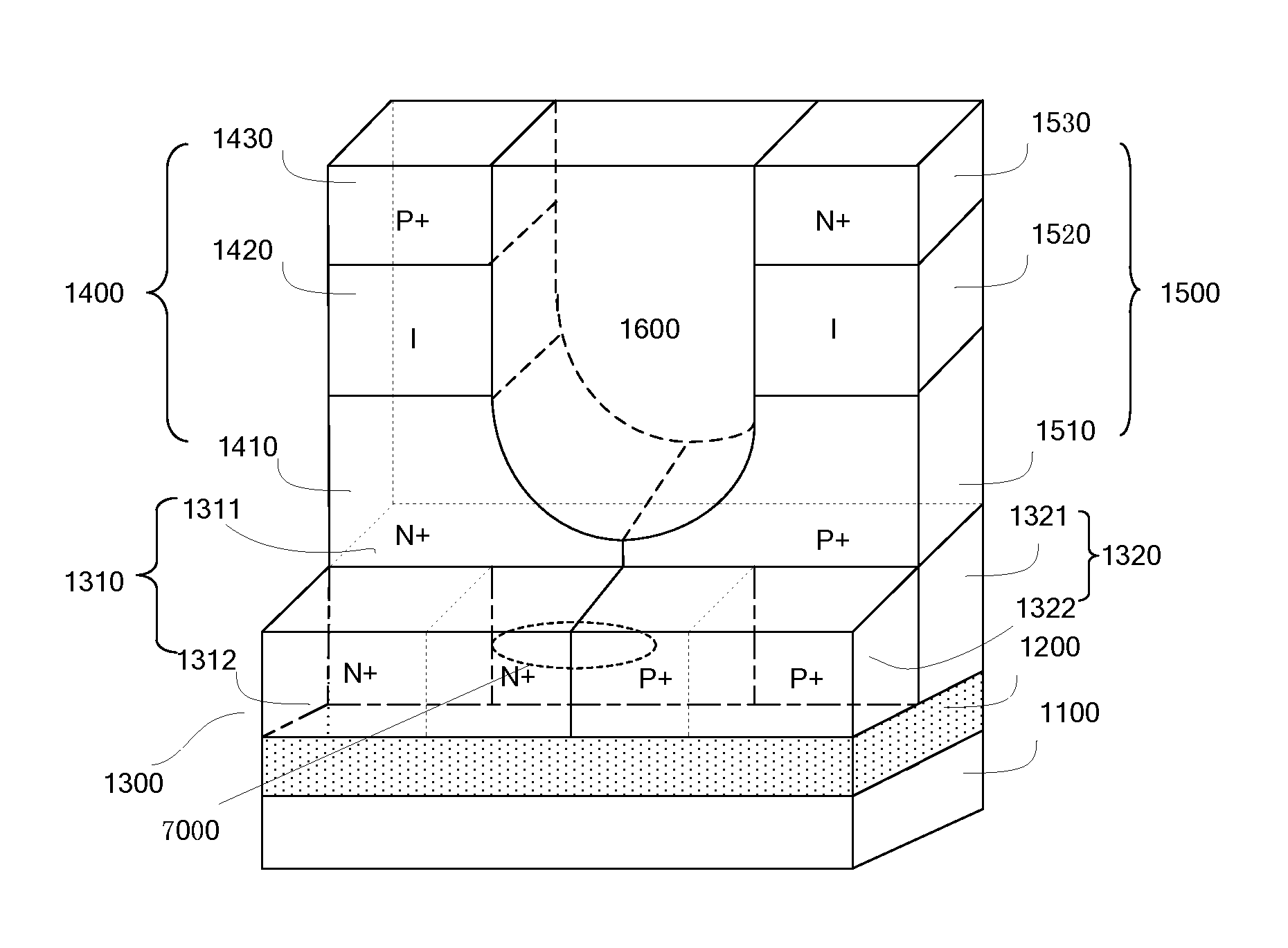 Complementary tunneling field effect transistor and method for forming the same