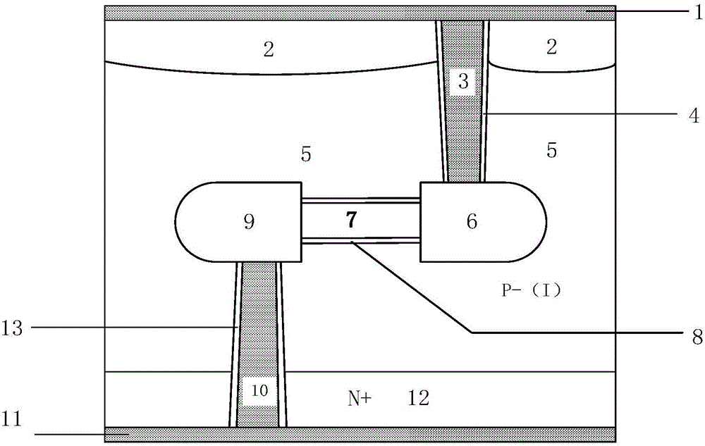 Internal gate type MOS