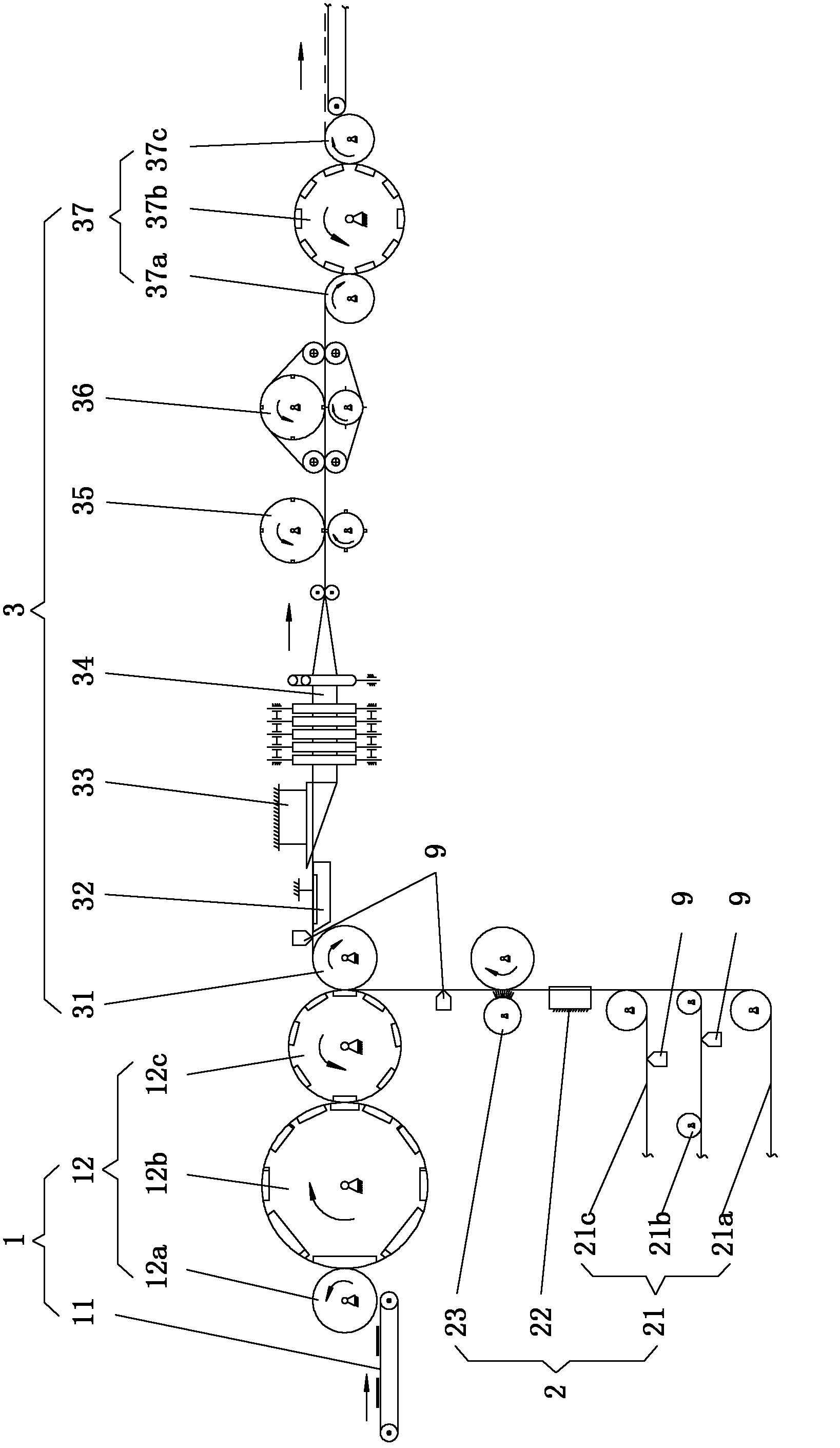 Manufacturing equipment assembly of training pants and manufacturing method thereof