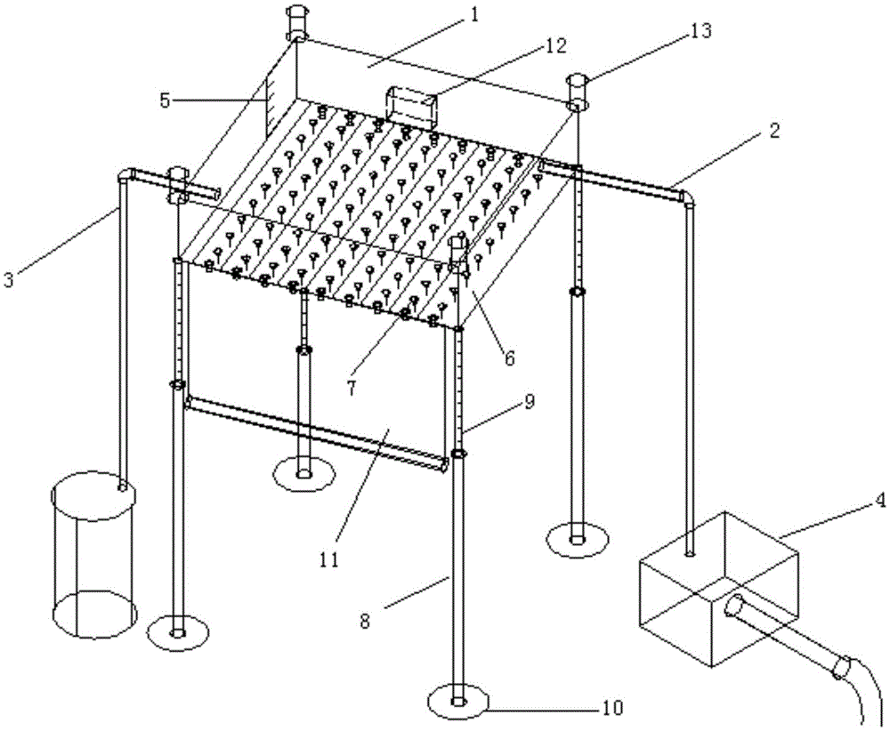 A pinhole anti-clogging artificial rainfall simulation device in the field