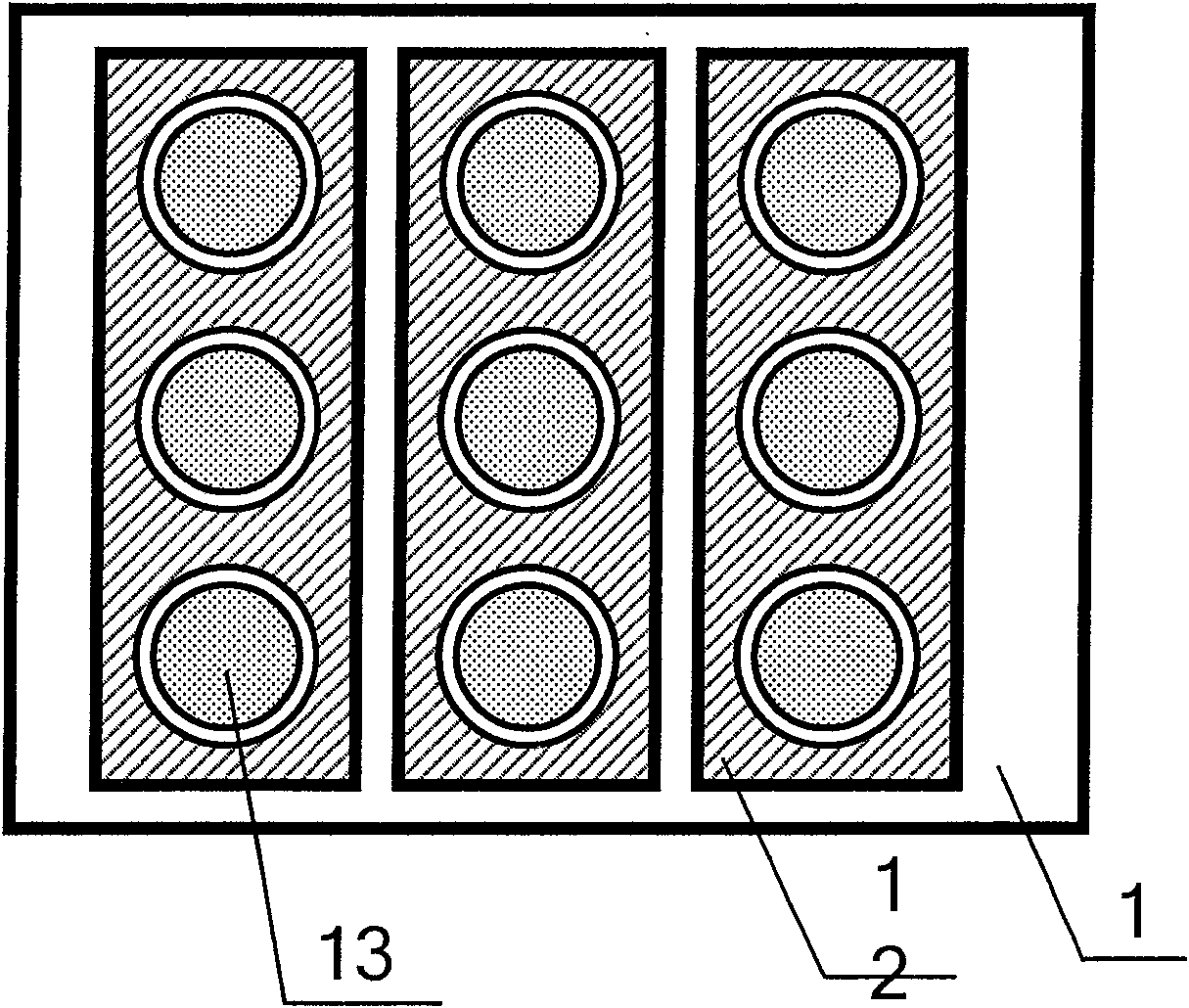 Flat-panel display device with internal gate-modulated multi-angle cathode structure and its preparing process