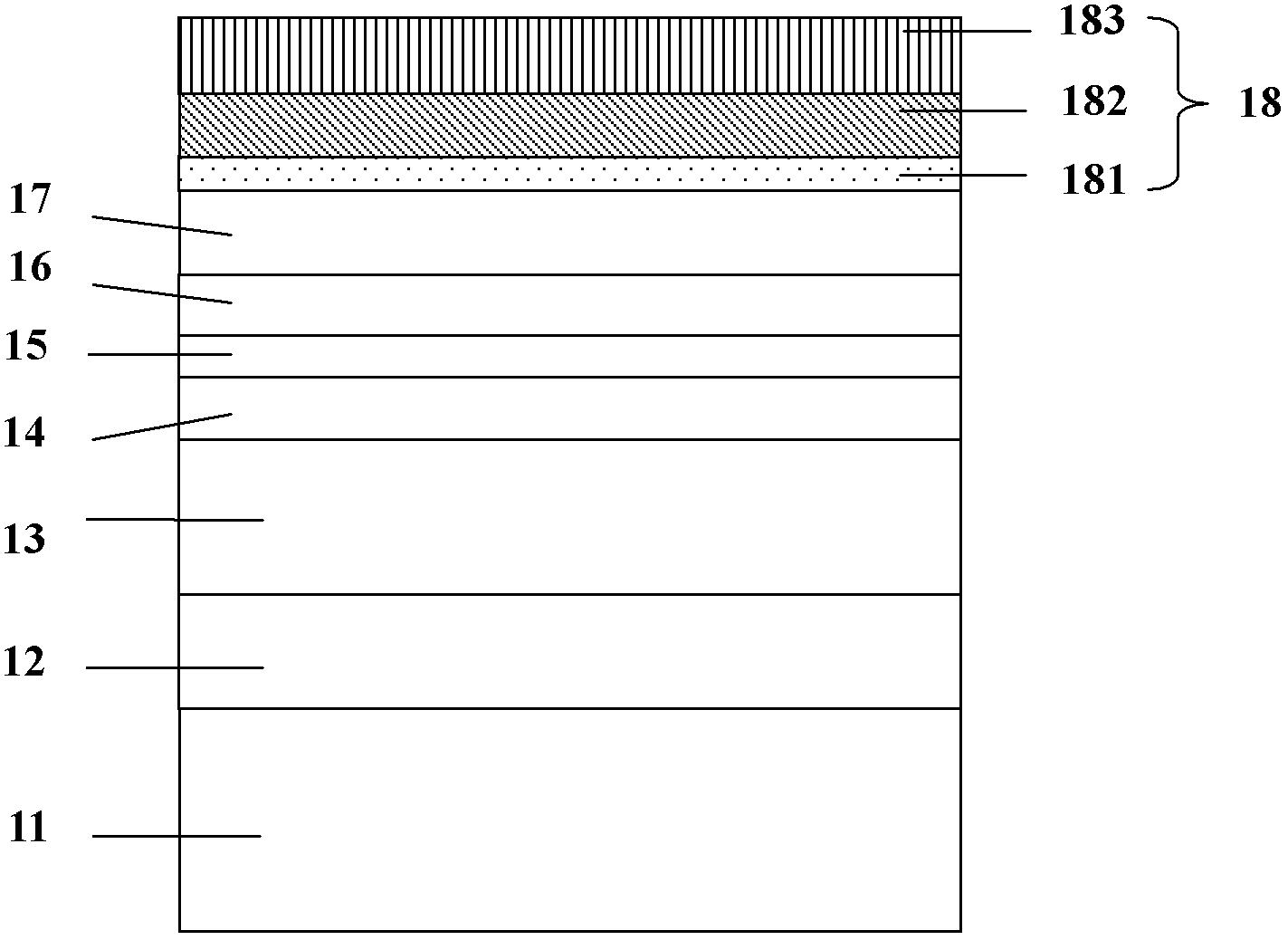 Ultraviolet light-emitting diode chip with reflection ohmic contact electrode