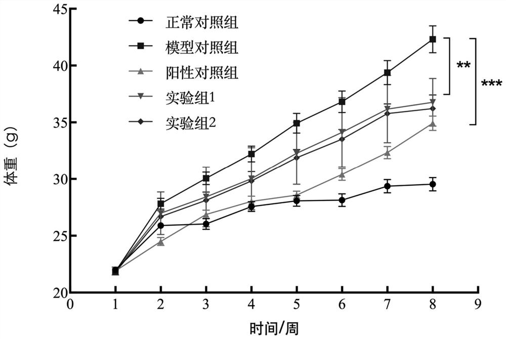 Use of perfume lotus extract and its composition in preventing obesity and improving intestinal flora