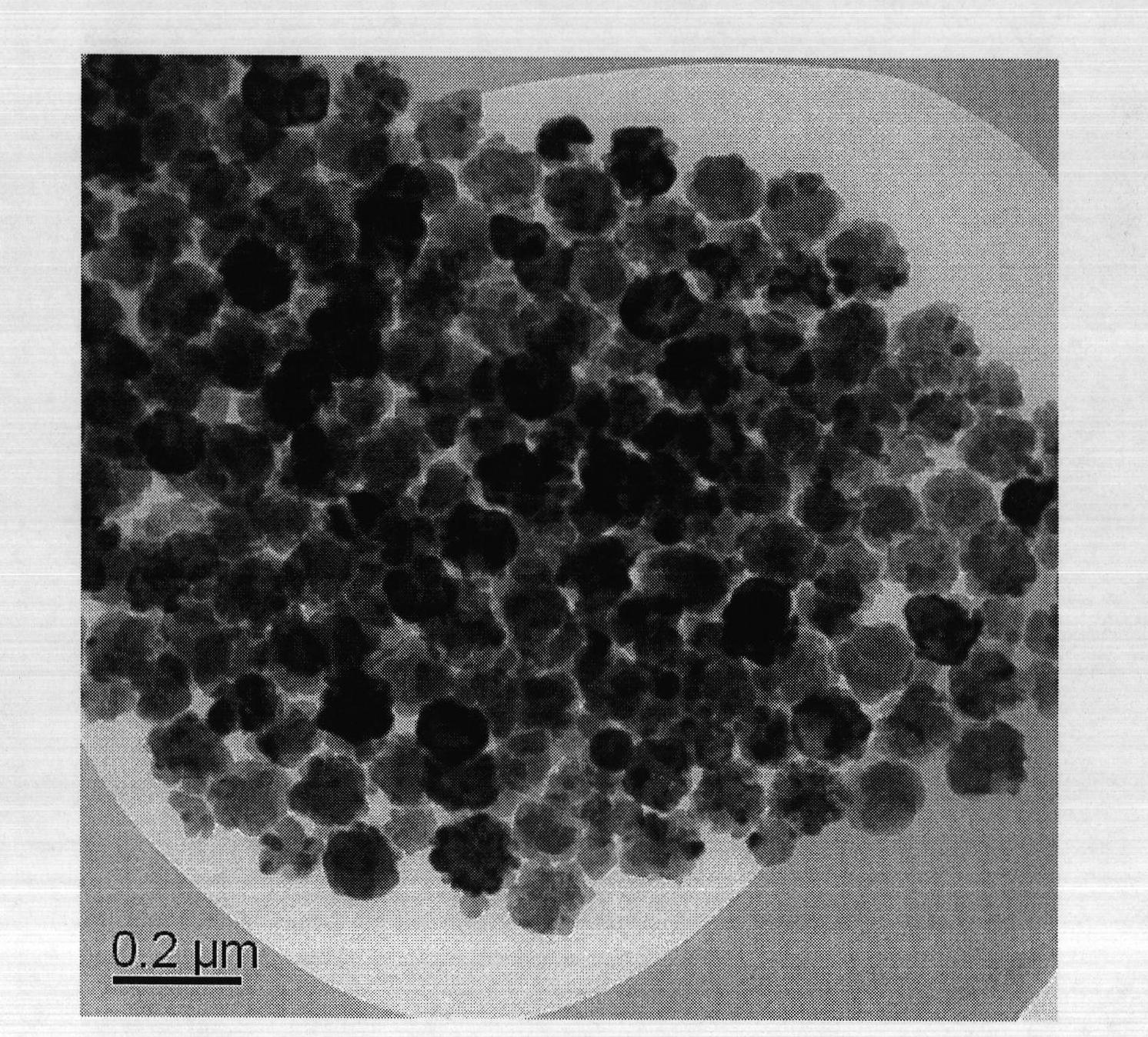 Method for preparing magneto-chromism ferroferric oxide sol