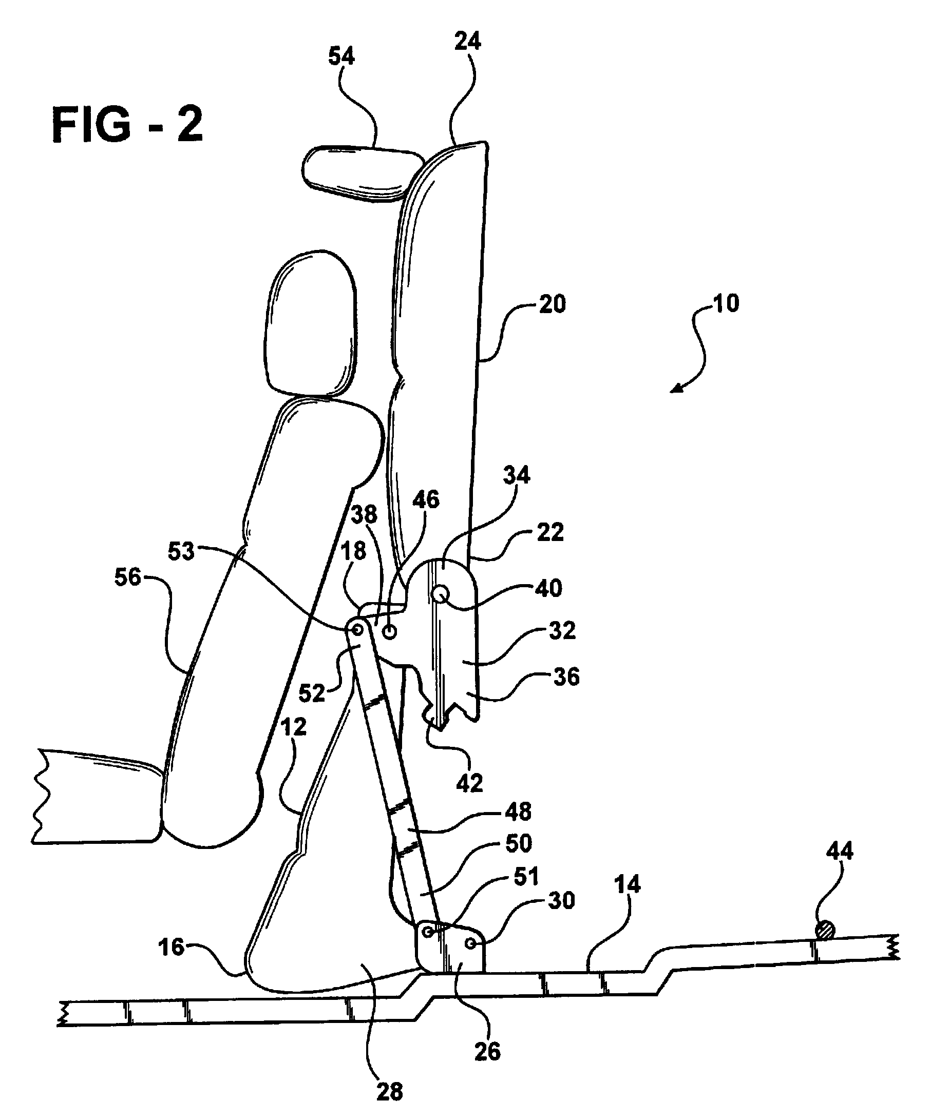 Stand up seat assembly with retractable rear leg