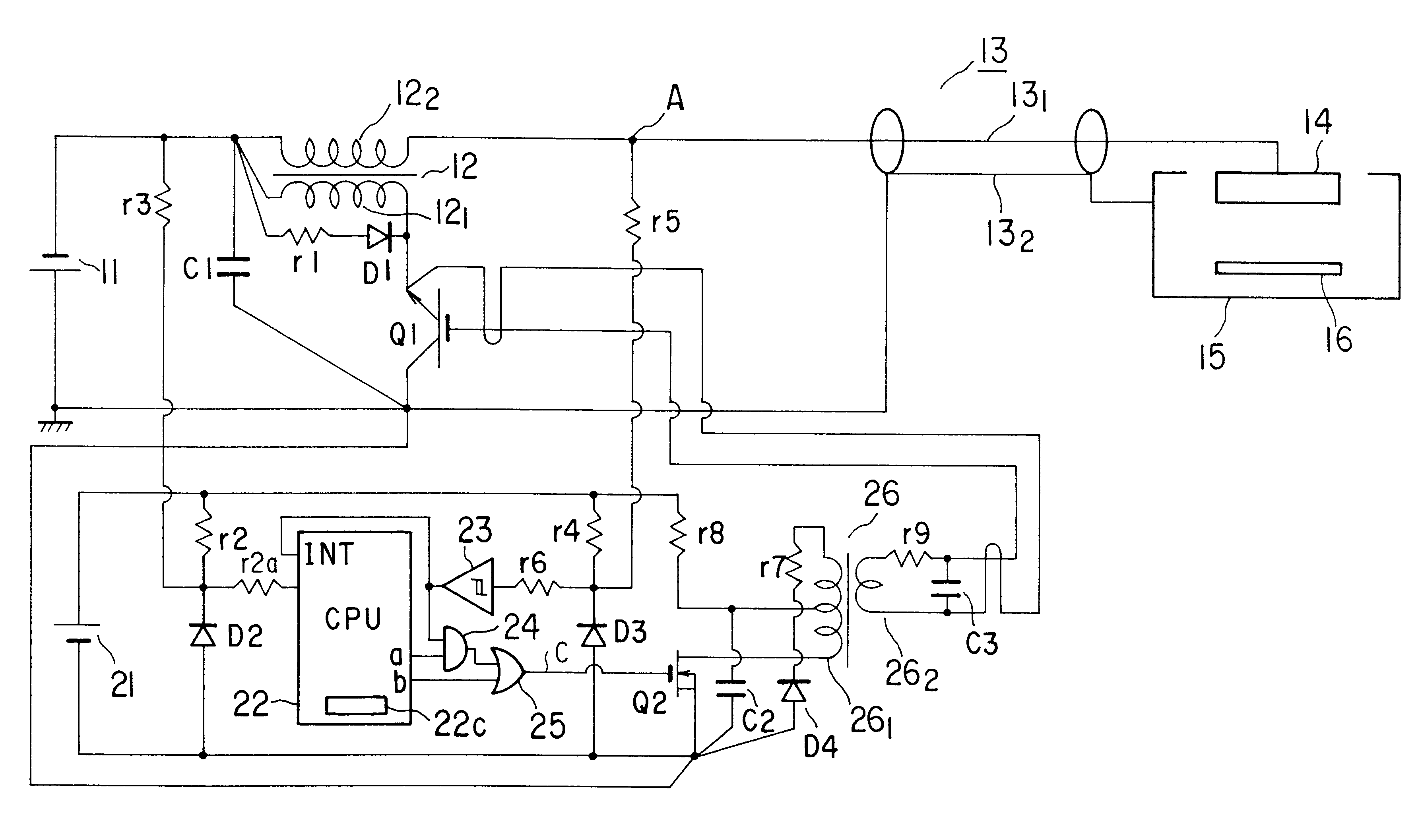 Power supply unit for sputtering device