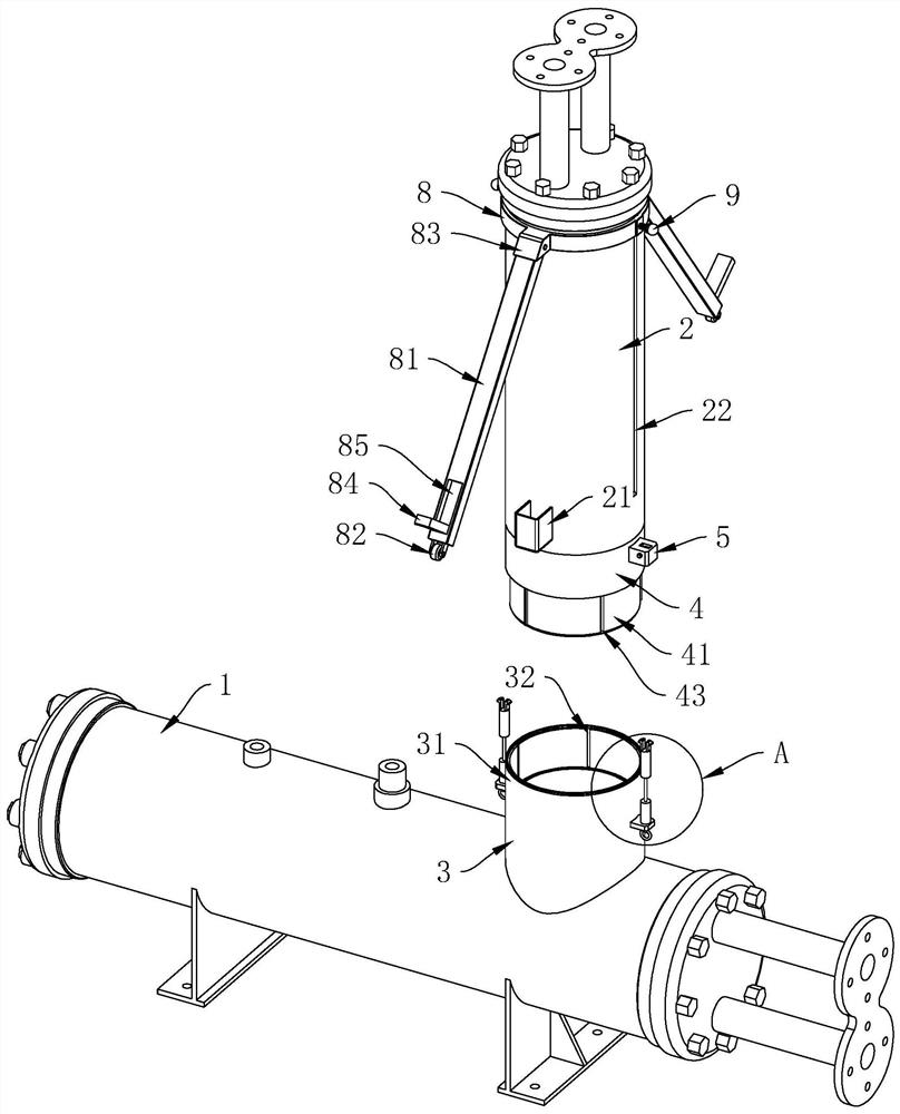 A scraper condenser