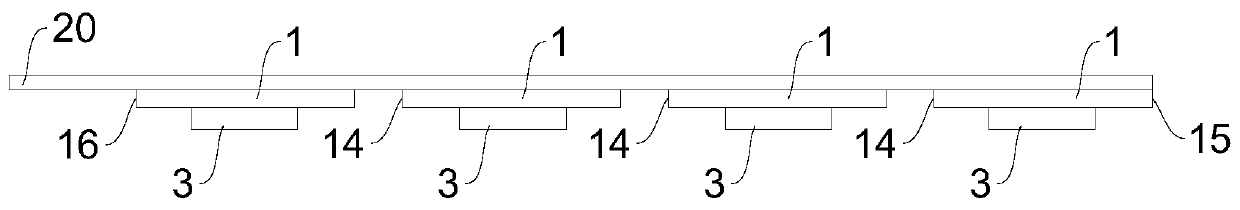 Preparation method of cell string