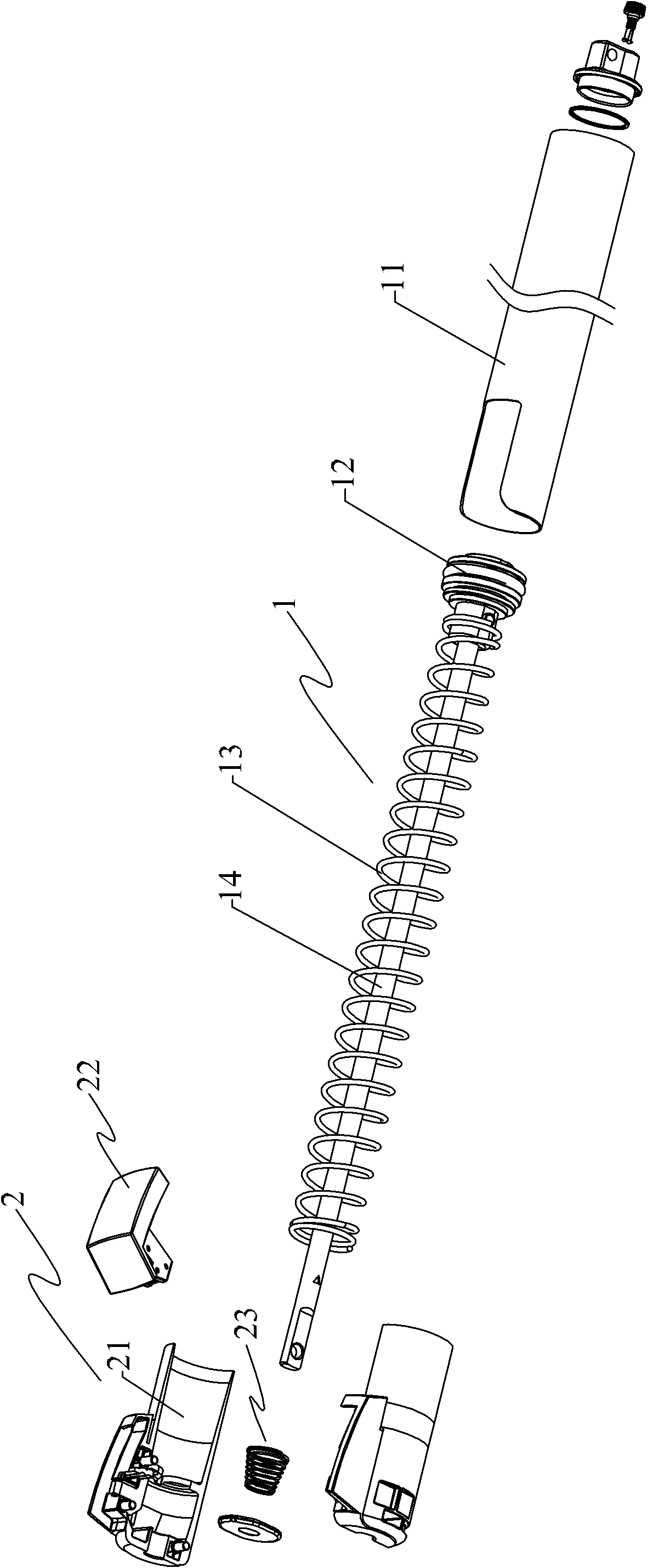 Locatable door closer with improved structure