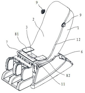 Massage chair for assisting Kegel training and control method thereof
