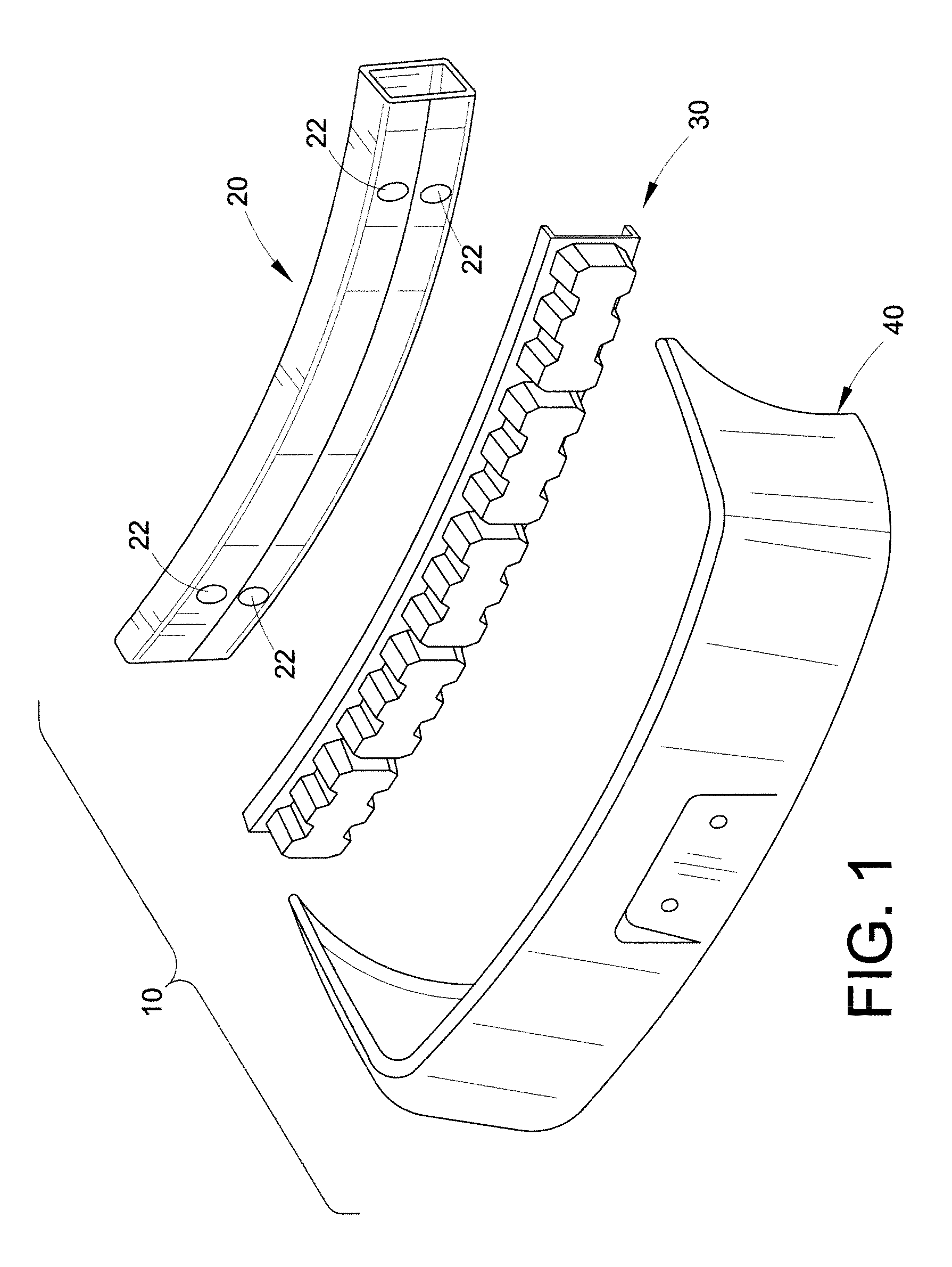 Vehicle bumper system with energy absorber