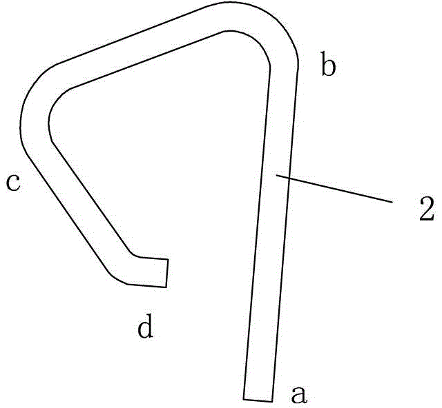 Combined structure of lower support double-runway conical ring and steel wire ring