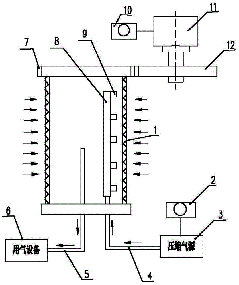 Vibration type self-cleaning method and device for air filter screen