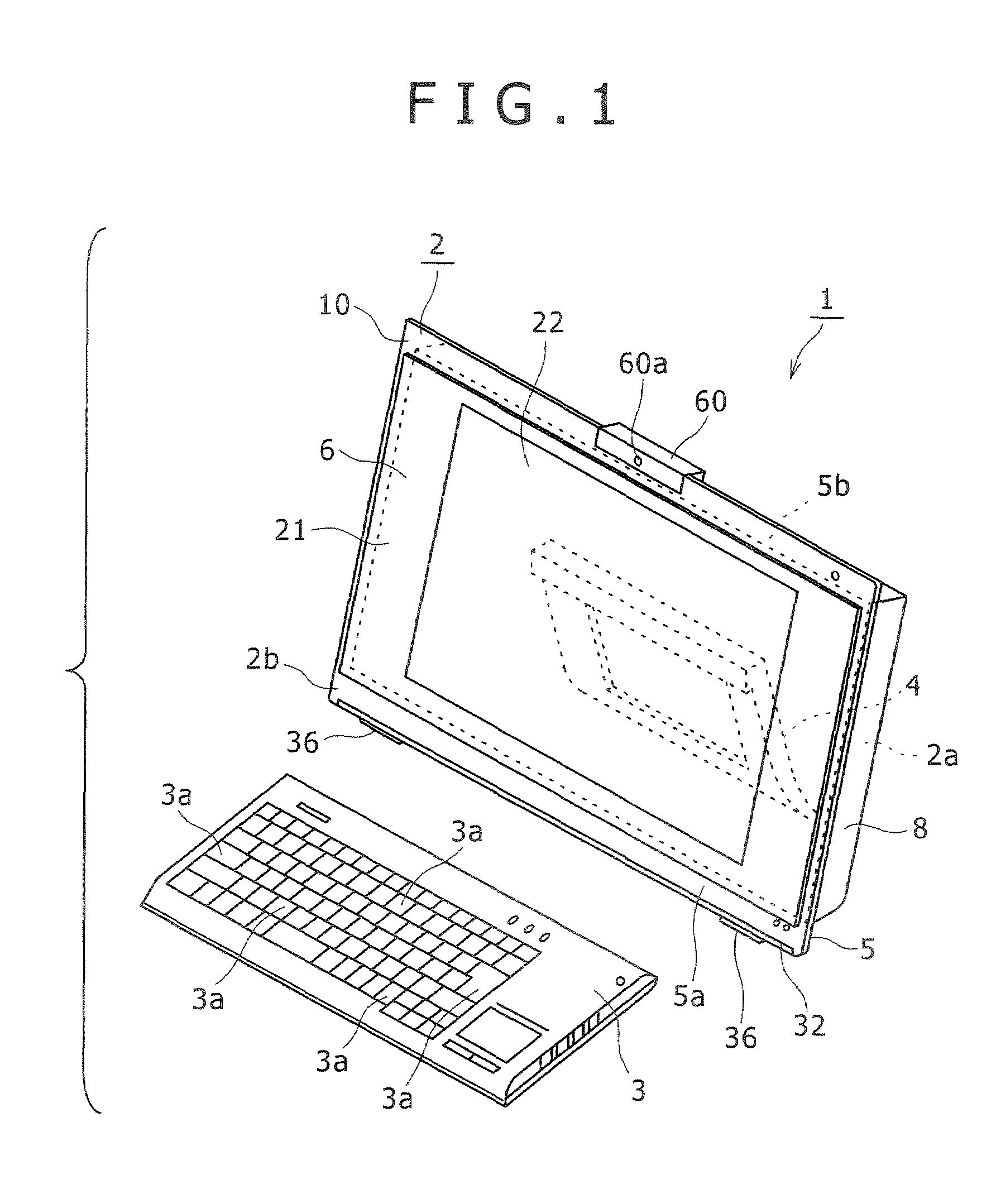 Electronic apparatus emitting light through a unitary transparent base chassis