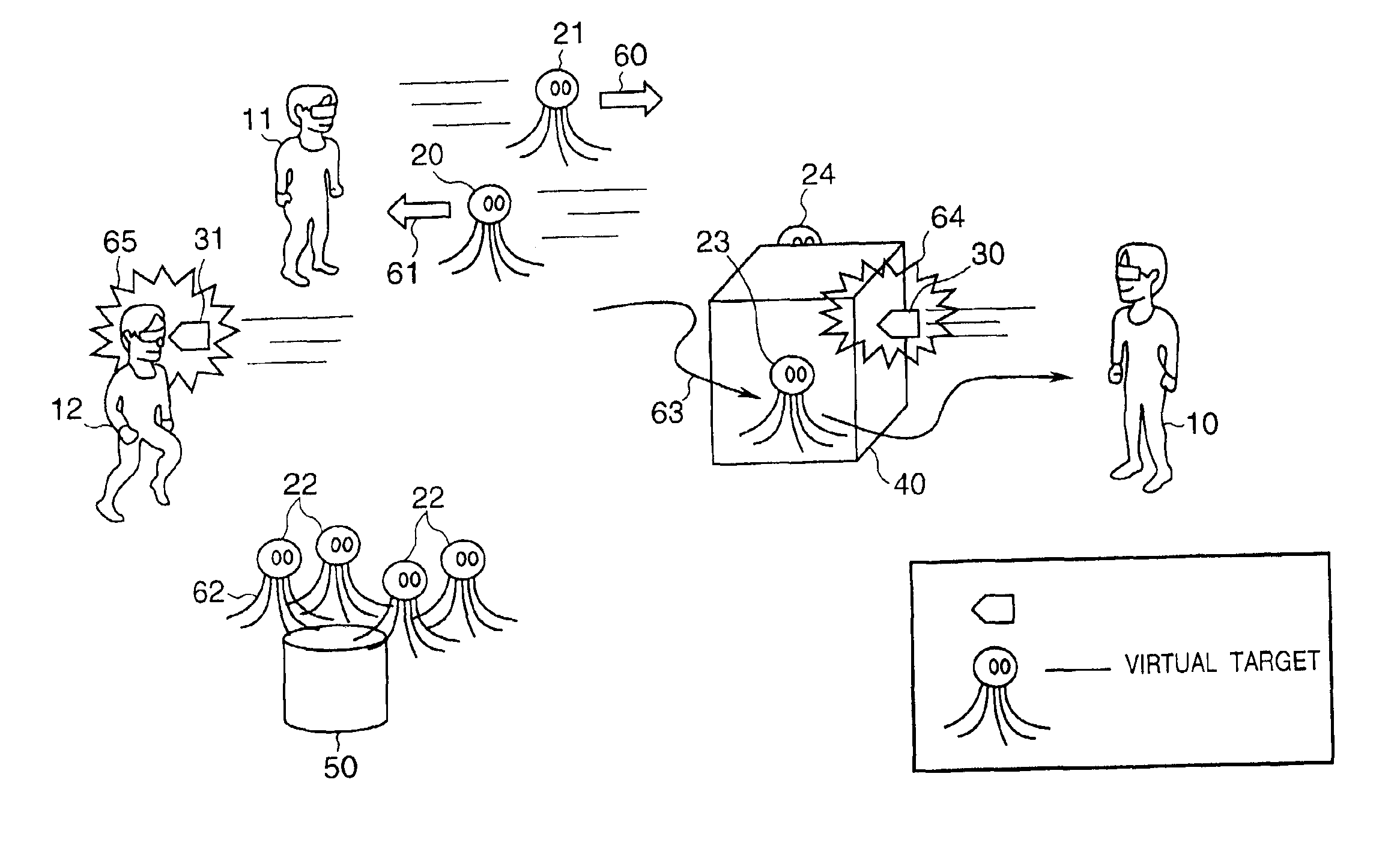 Game apparatus for mixed reality space, image processing method thereof, and program storage medium
