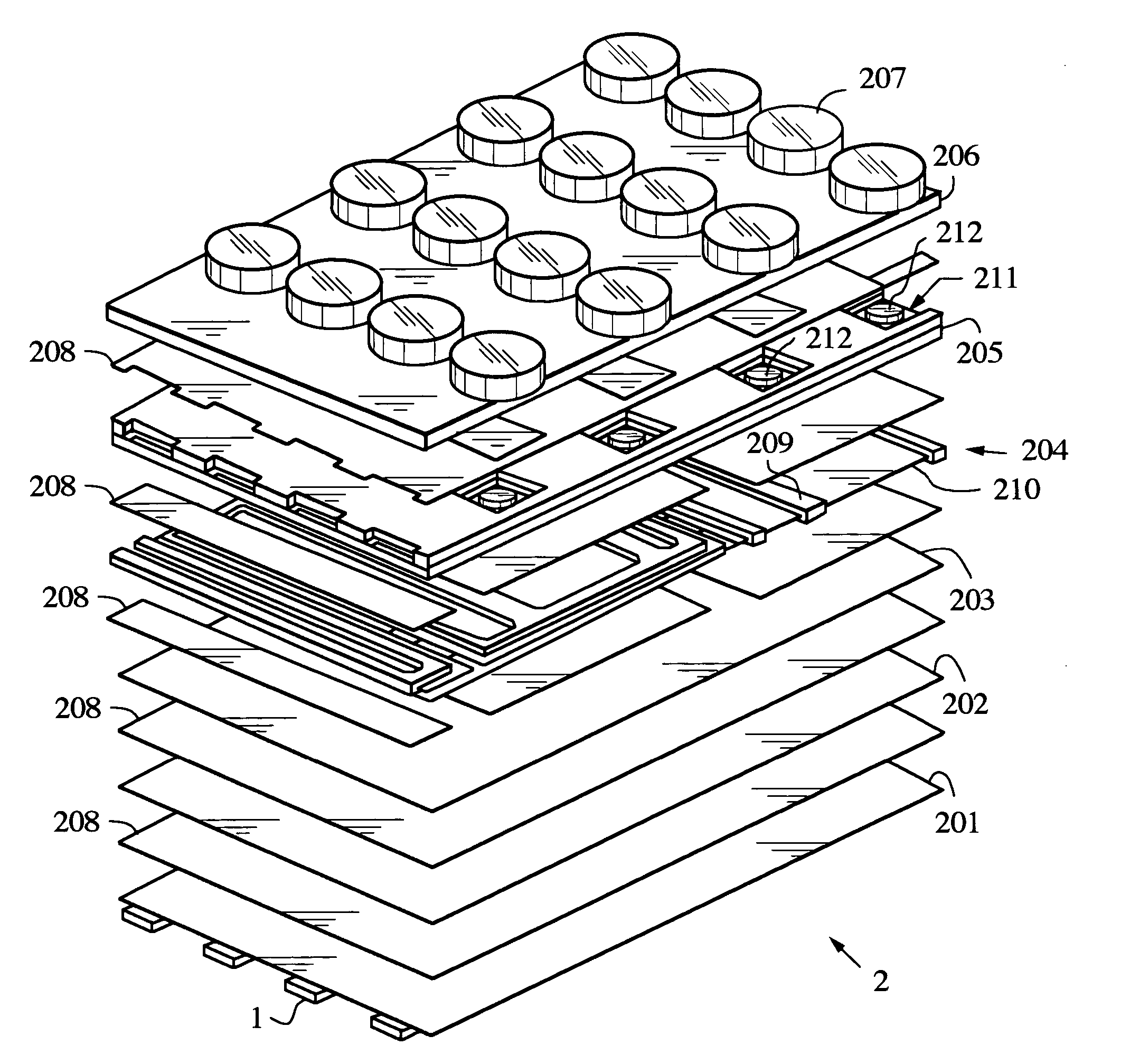 Circuit board assembly and method of attaching a chip to a circuit board
