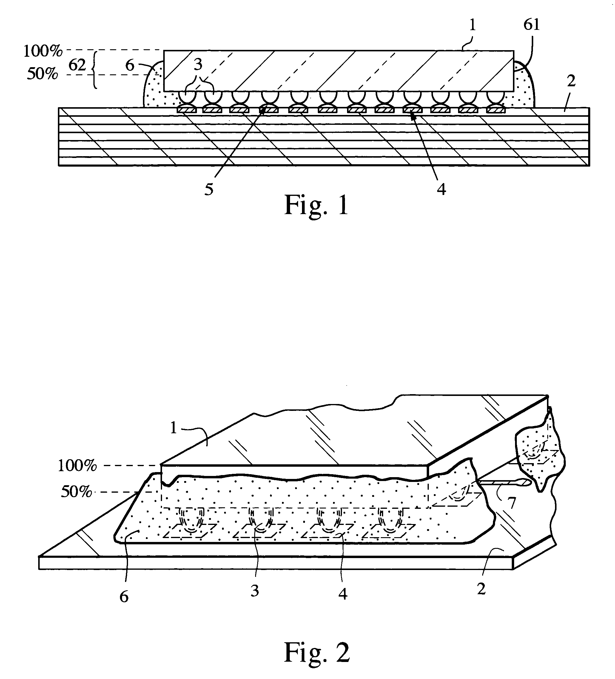 Circuit board assembly and method of attaching a chip to a circuit board