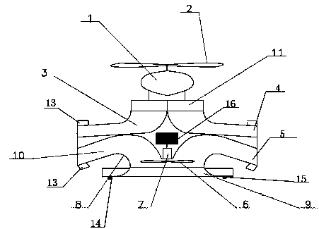 Unmanned aerial vehicle pollination device and method thereof