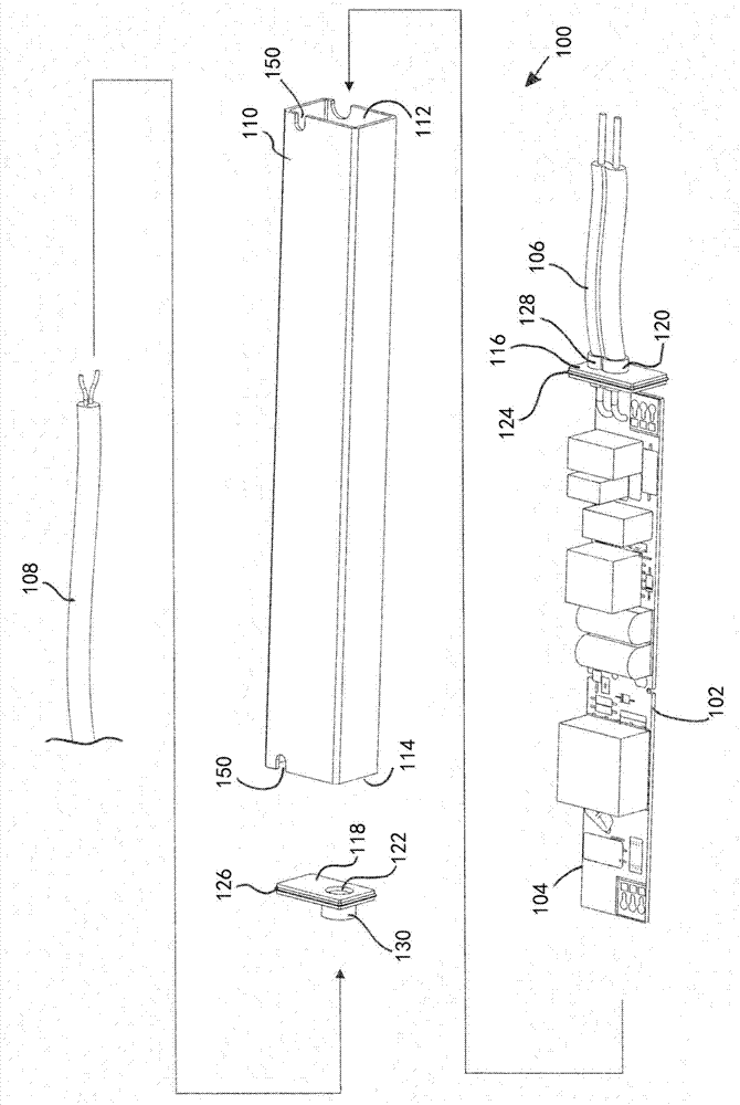 Waterproof case, power supply unit and assembly method