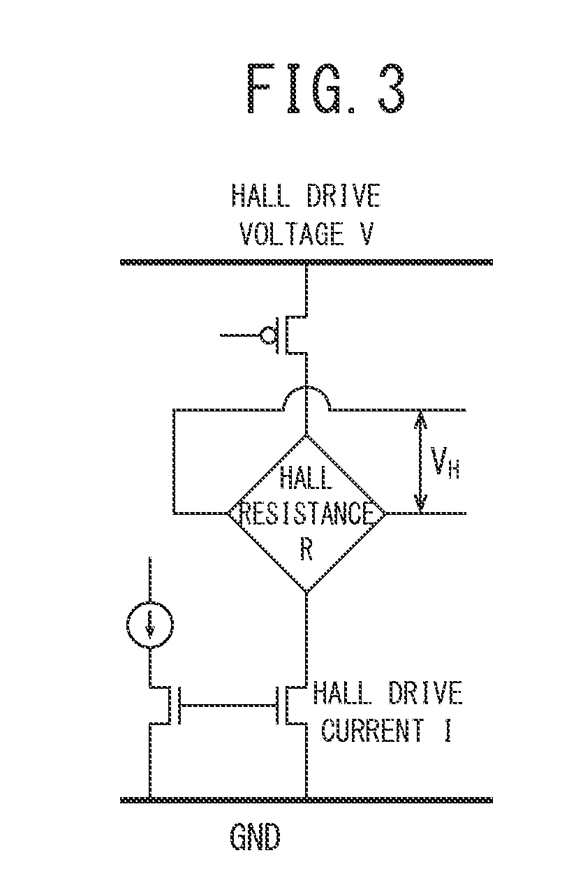 Hall electromotive force compensation device and hall electromotive force compensation method