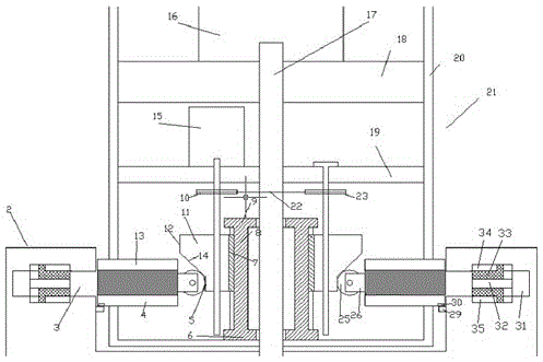 A water conservancy gate device capable of automatic locking and reset