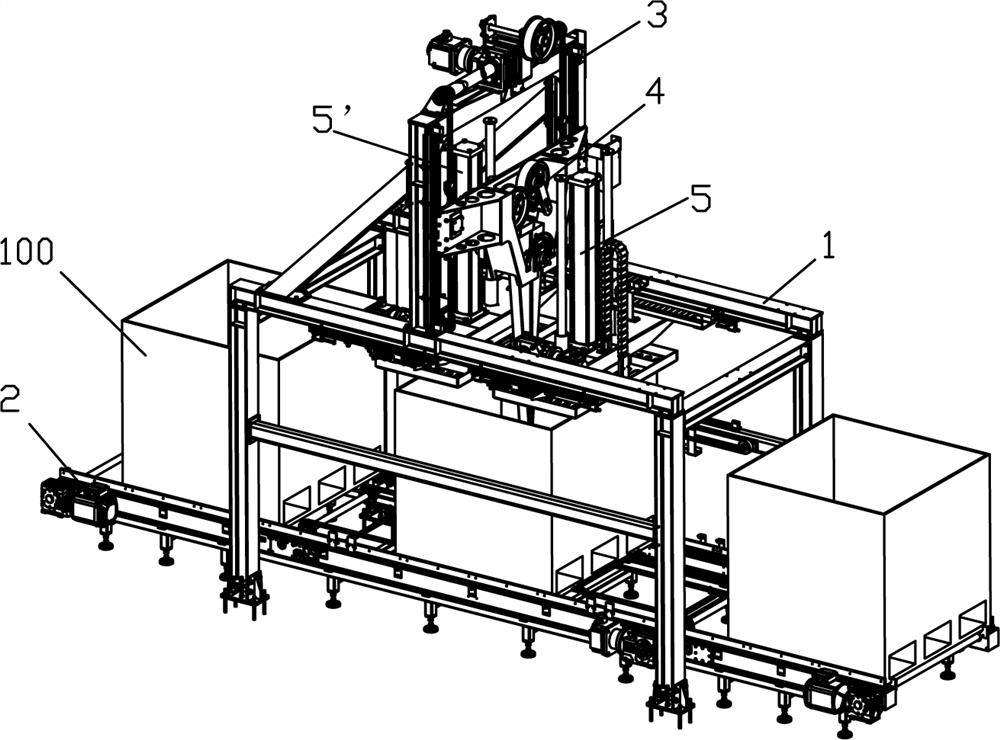 Automatic tow stacking mechanism