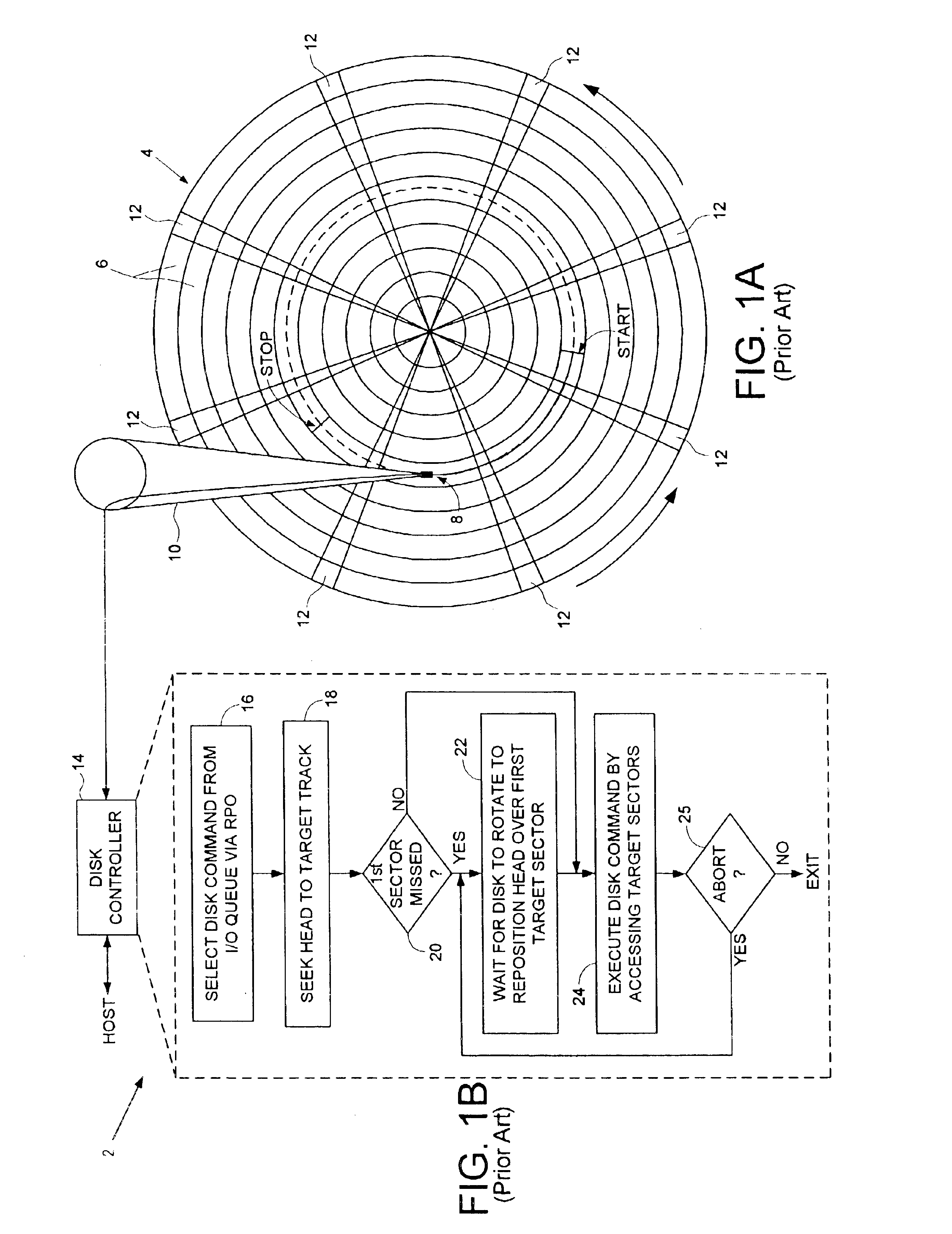 Disk drive executing part of a linked disk command