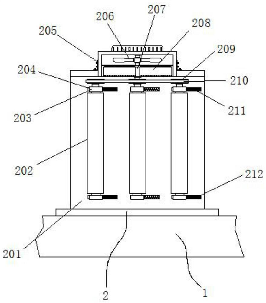 New energy automobile part surface electrophoresis device treatment integrated device