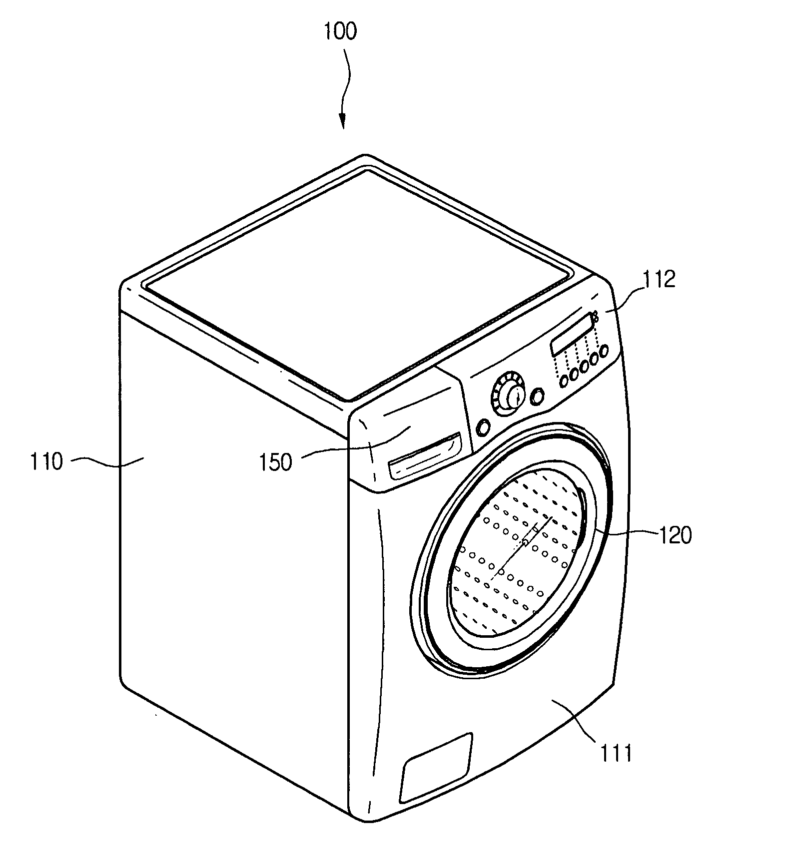 Washing machine combined with dryer and controlling method thereof
