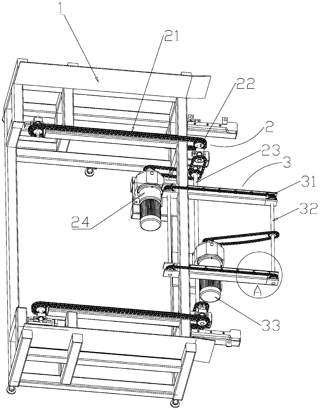 Double-block-type sleeper truss unstacking mechanism