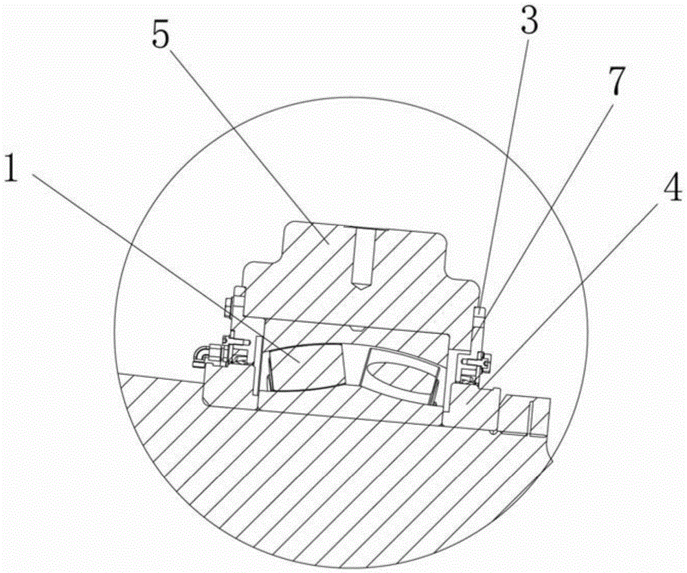 A method for centering adjustment of a main shaft bearing shaft system of a wind power generating set