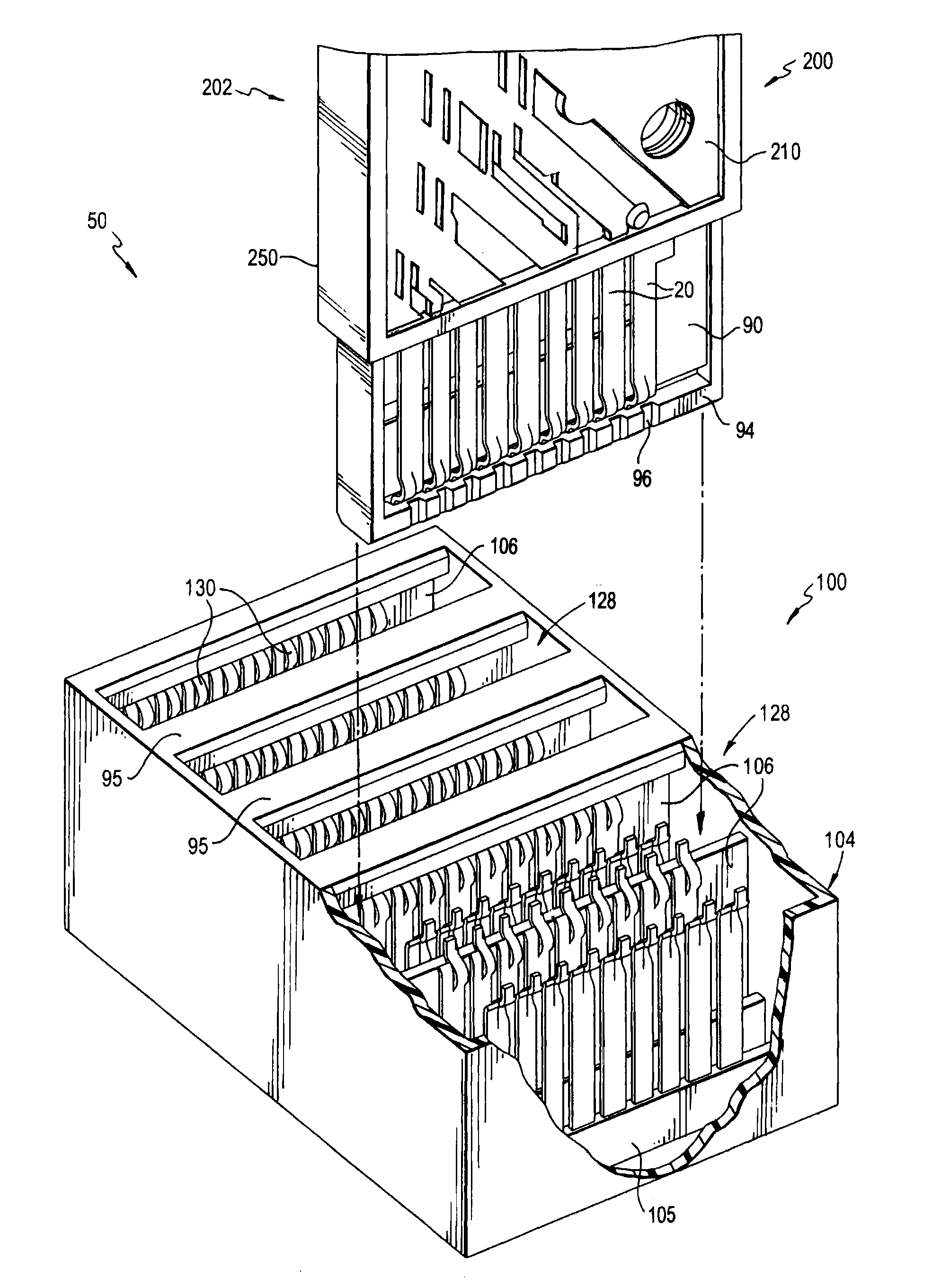 Multi-stage beam contacts