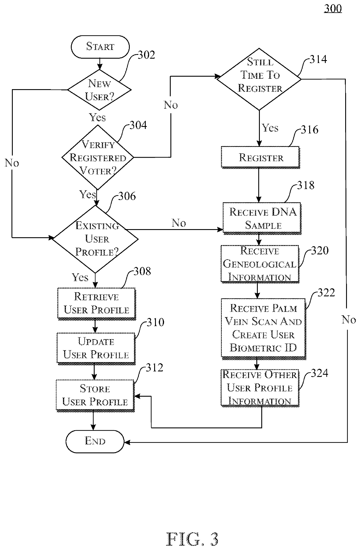 Electronic voting identity authentication system and method